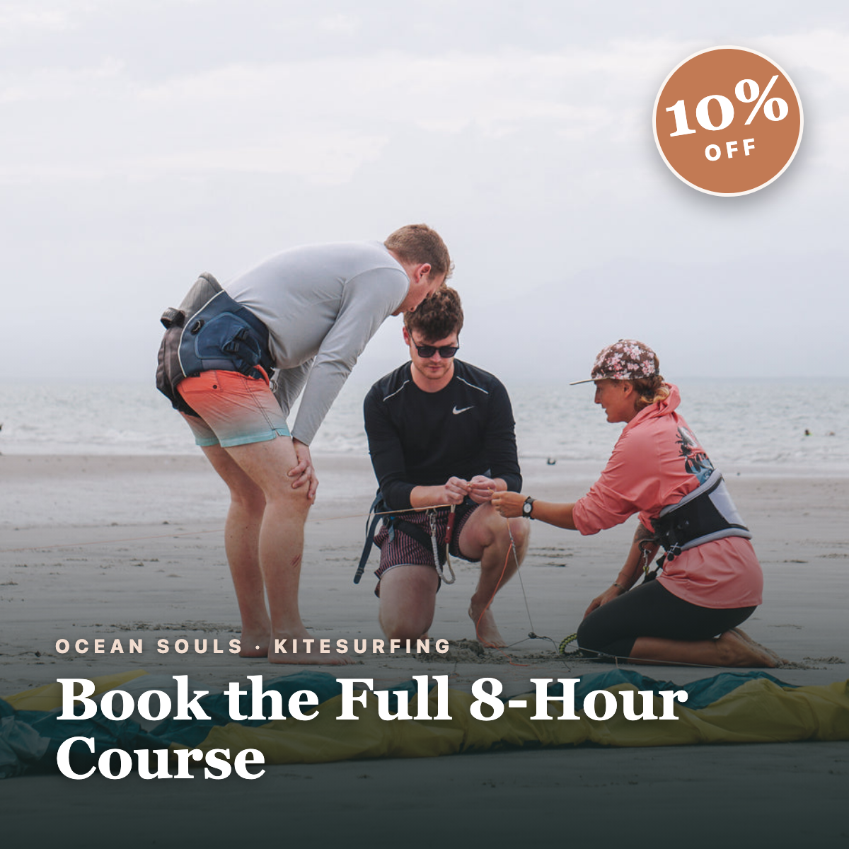 Full 8-hour kitesurfing course in Punta Chame — 10% off
